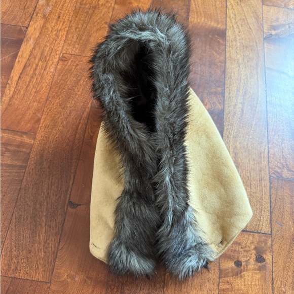 Coldwater Creek Wolf Faux Suede Coat Size PS - Picture 8 of 8